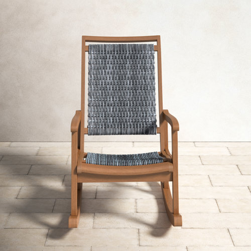 Eucalyptus Outdoor Rocking Chair & Reviews Birch Lane